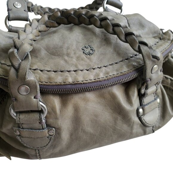 Lucky Brand Buttery Soft Leather Convertible Satchel Large Messenger Bag - Picture 6 of 16